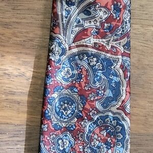 HAGGAR young Mens clip On tie SIZE 18 MULTICOLOR